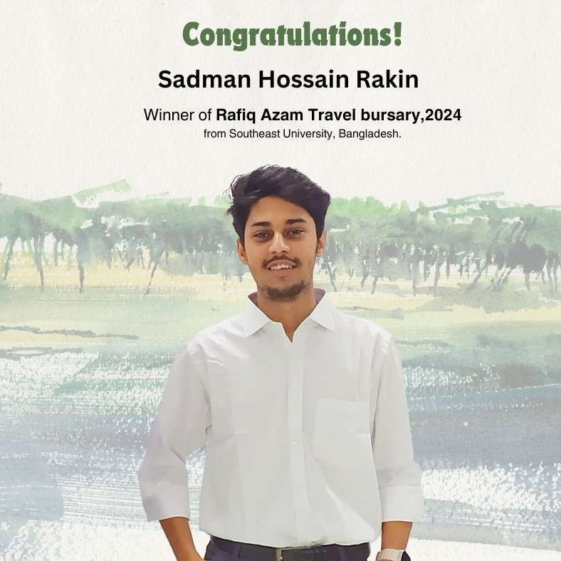 Winner from SEU of Rafiq Azam Travel Bursary (RATB)-2024