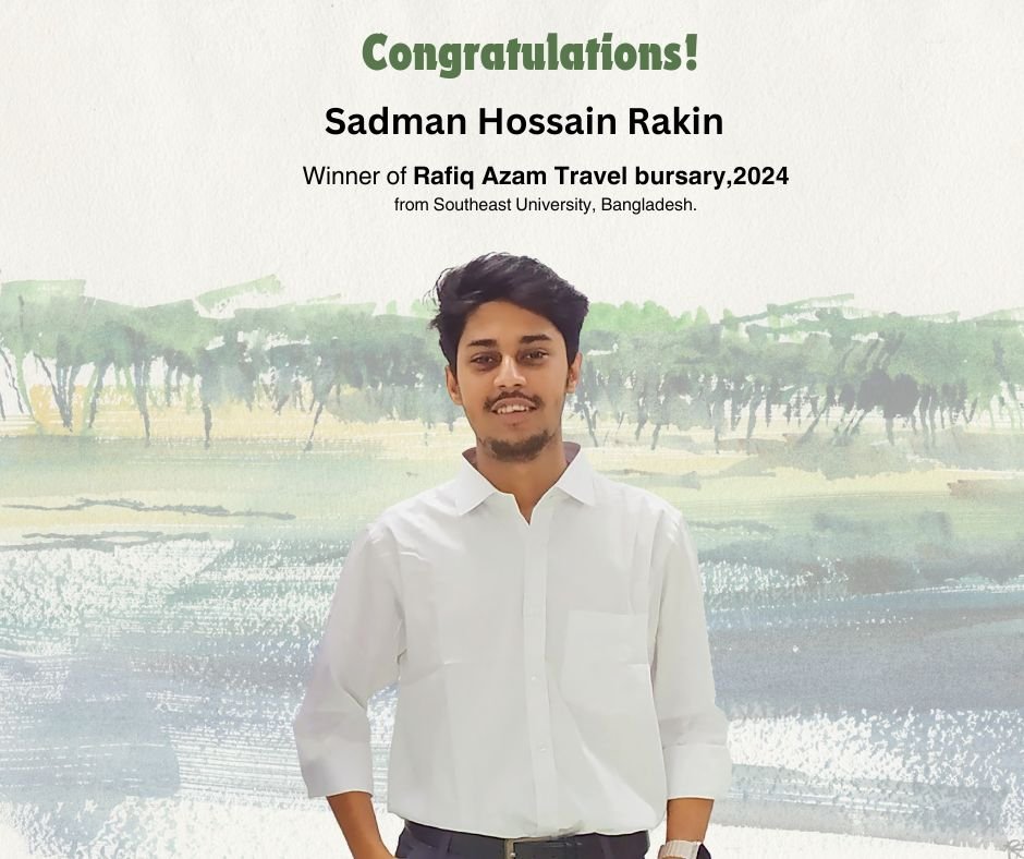 Winner from SEU of Rafiq Azam Travel Bursary (RATB)-2024