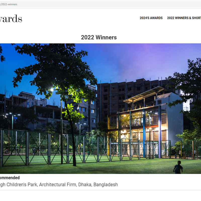 AR Public Awards: Rasulbagh Children's Park