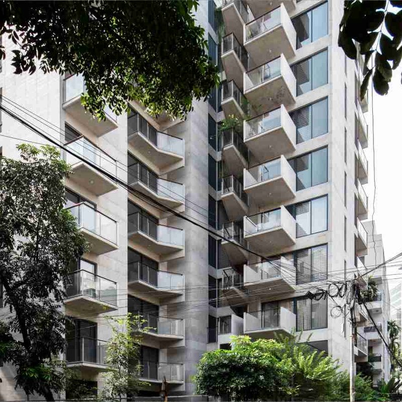 Public space in a private building