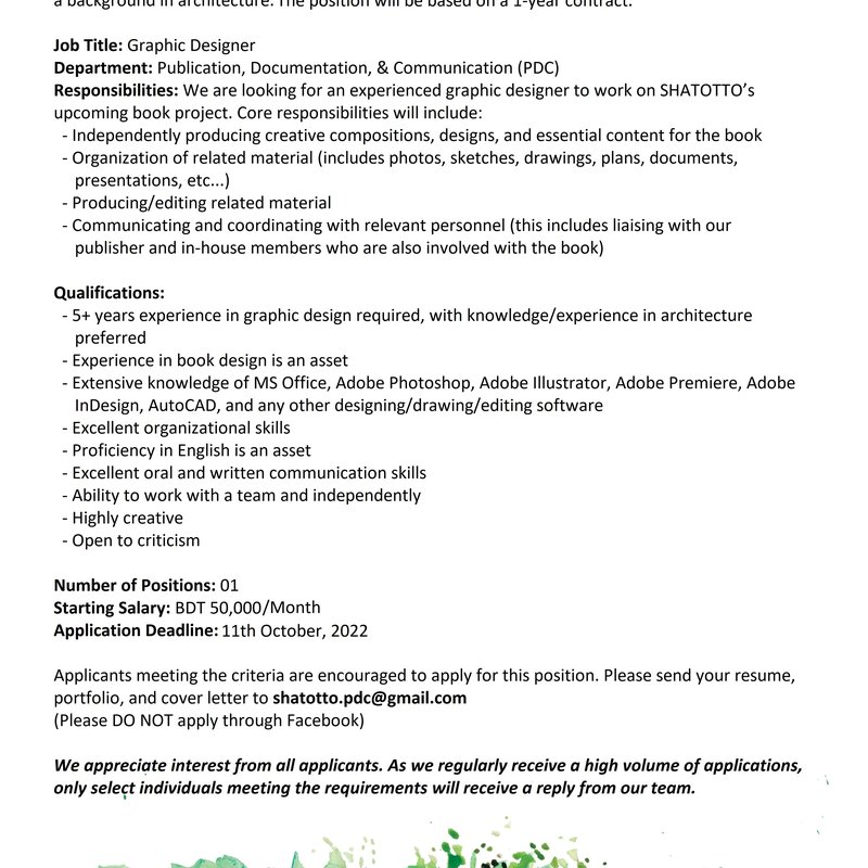 Career Opportunity